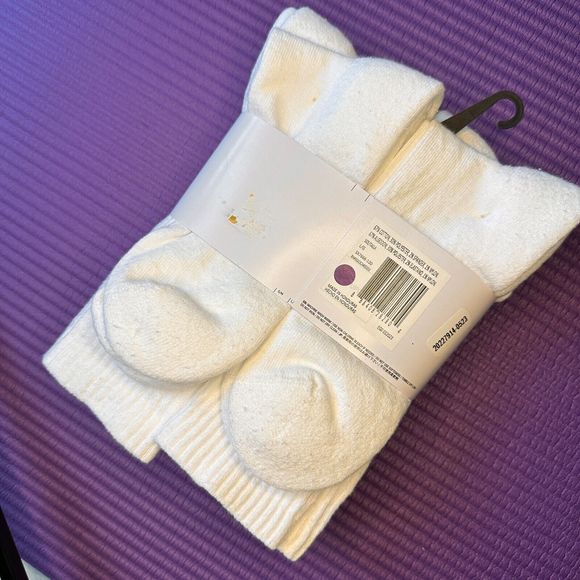 NEW 6 Pairs Nike Everyday Cotton Cushioned Men's 8-12 L Crew Socks White DRI-FIT - Picture 6 of 7